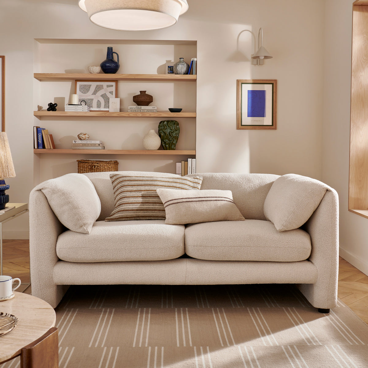 Carmel Boucle 2 Seater Sofa from Roseland Furniture