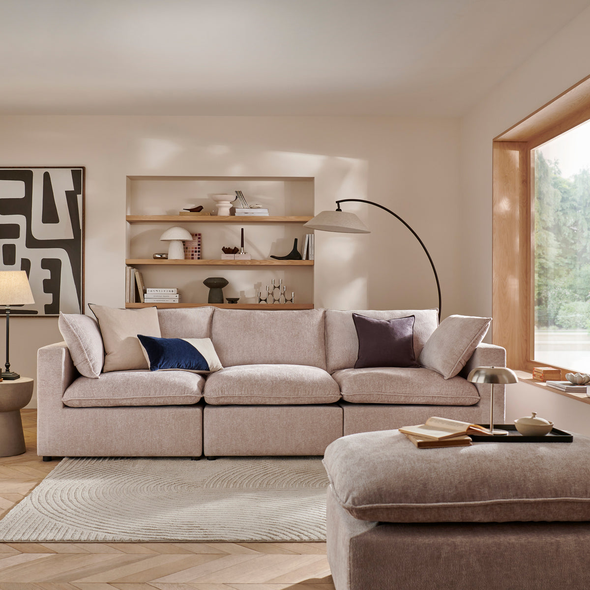 Symphony Modular Chaise Sofa from Roseland Furniture