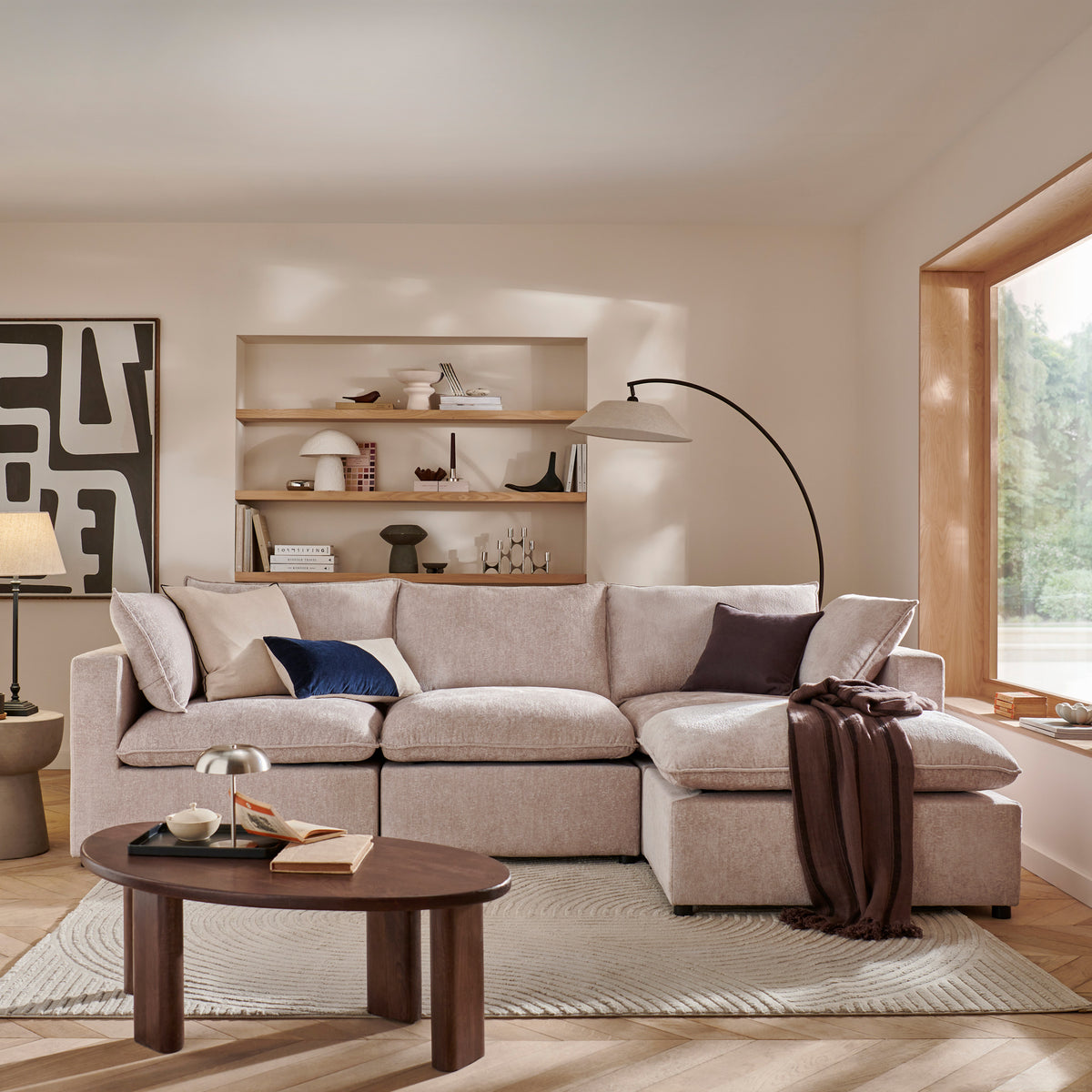 Symphony Modular Chaise Sofa from Roseland Furniture