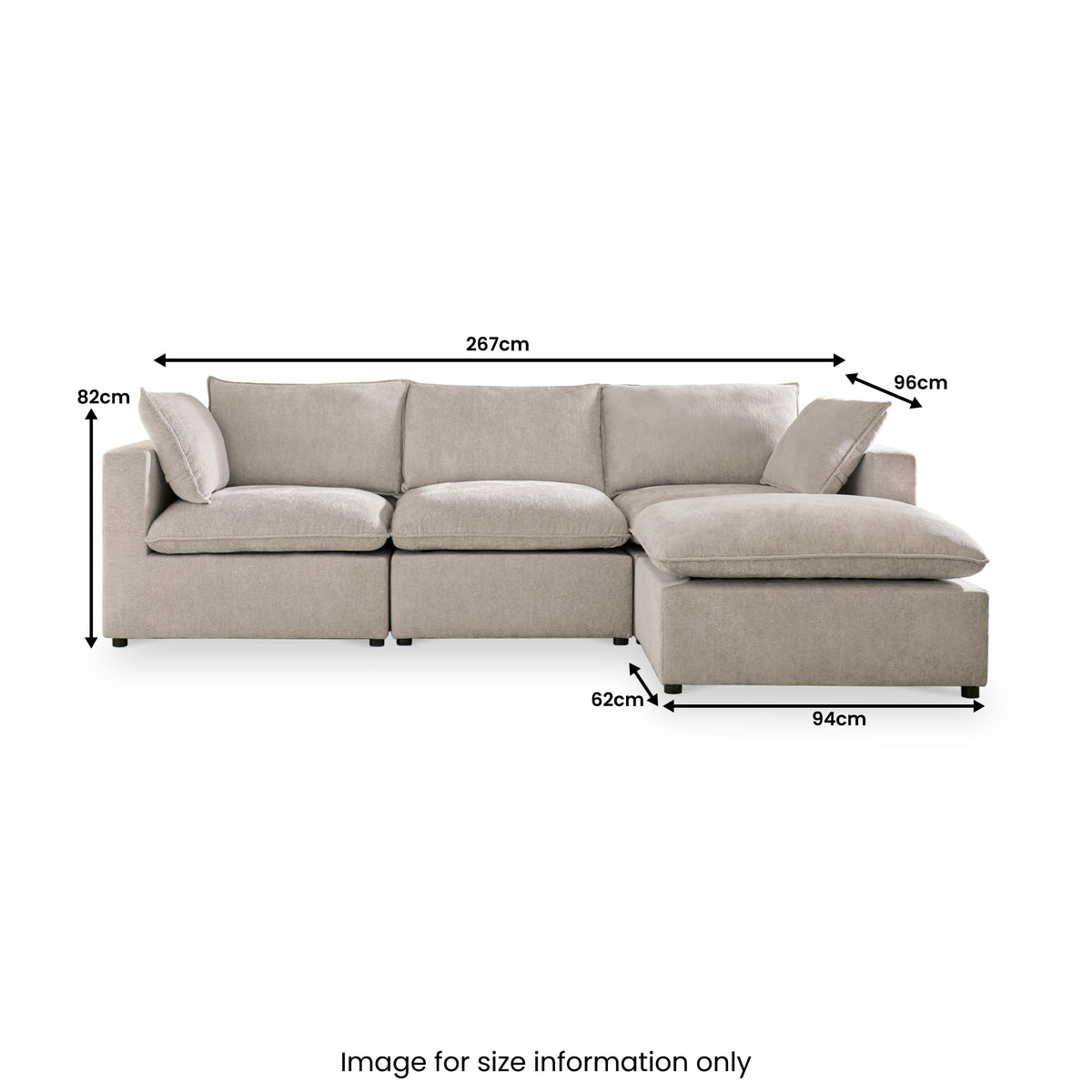 Symphony Modular Chaise Sofa from Roseland Furniture