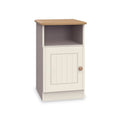 Brixham Cream 1 Door Cabinet with open shelf from Roseland Furniture