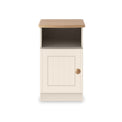 Brixham Cream 1 Door Cabinet with open shelf from Roseland Furniture