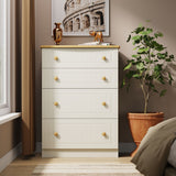 Brixham Cream 4 Drawer Deep Chest from Roseland