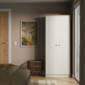 Brixham Cream 2 Door Wardrobe from Roseland