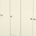 Brixham 5 Door 2 Drawer Wardrobe Cream Ash Oak from Roseland Furniture