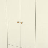 Brixham 6 Door 2 Drawer Wardrobe Cream Ash Oak from Roseland Furniture