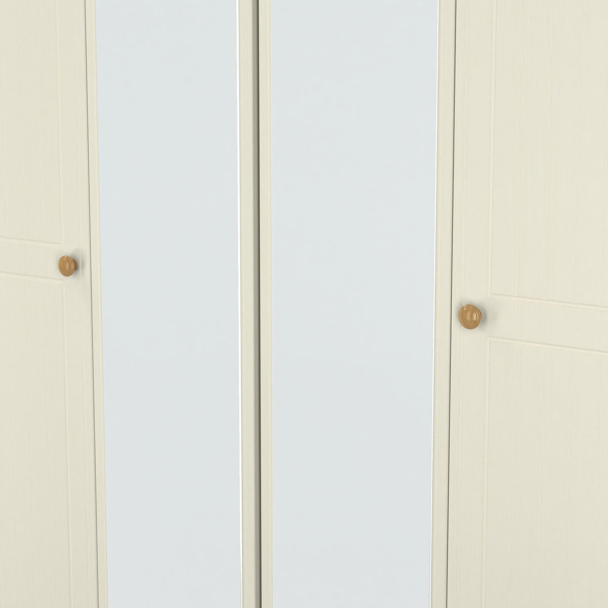 Brixham 4 Door Wardrobe Cream Ash Oak from Roseland Furniture