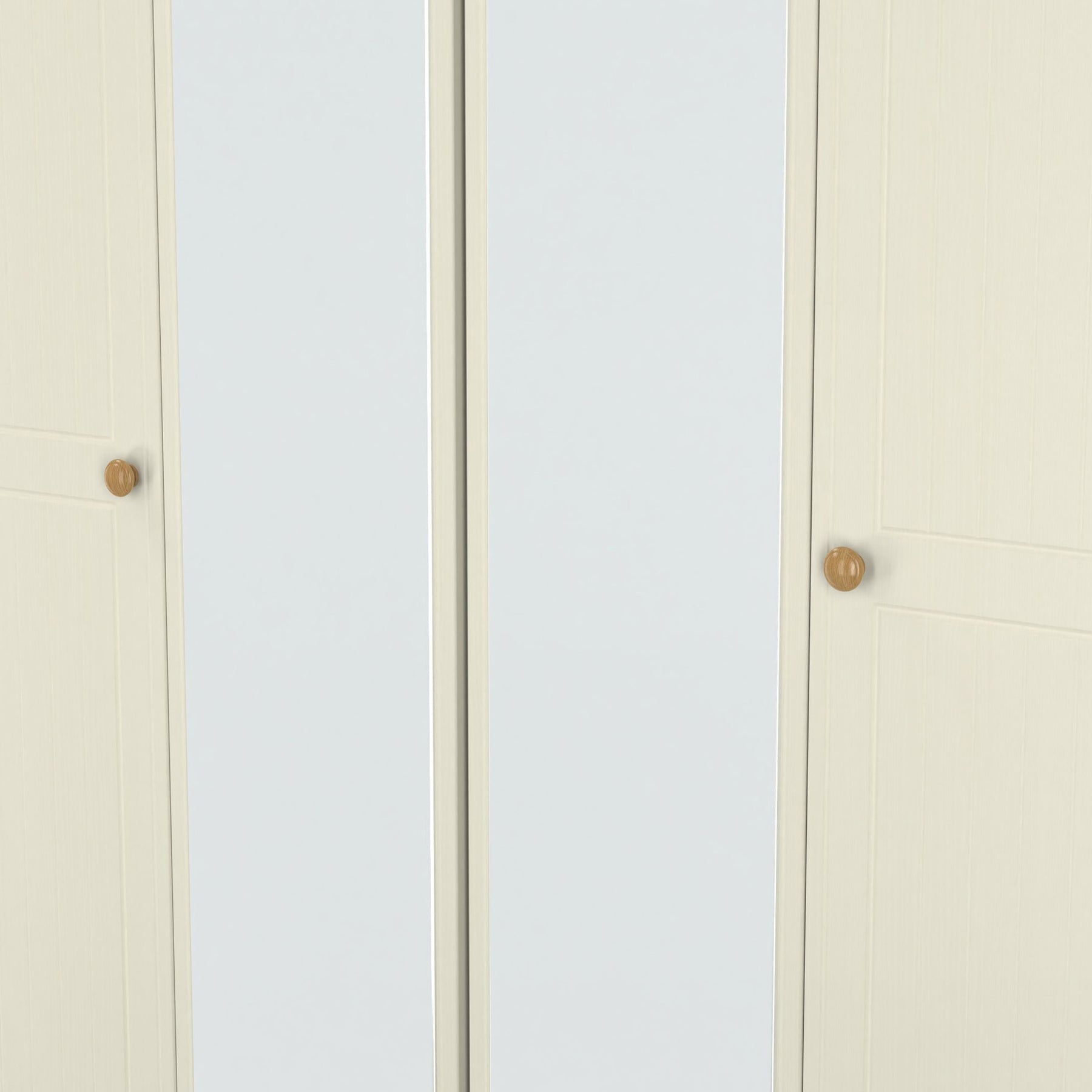 Brixham 4 Door Wardrobe Cream Ash Oak from Roseland Furniture