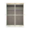 Brixham 4 Door Wardrobe Cream Ash Oak from Roseland Furniture