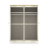 Brixham 4 Door Wardrobe Cream Ash Oak from Roseland Furniture
