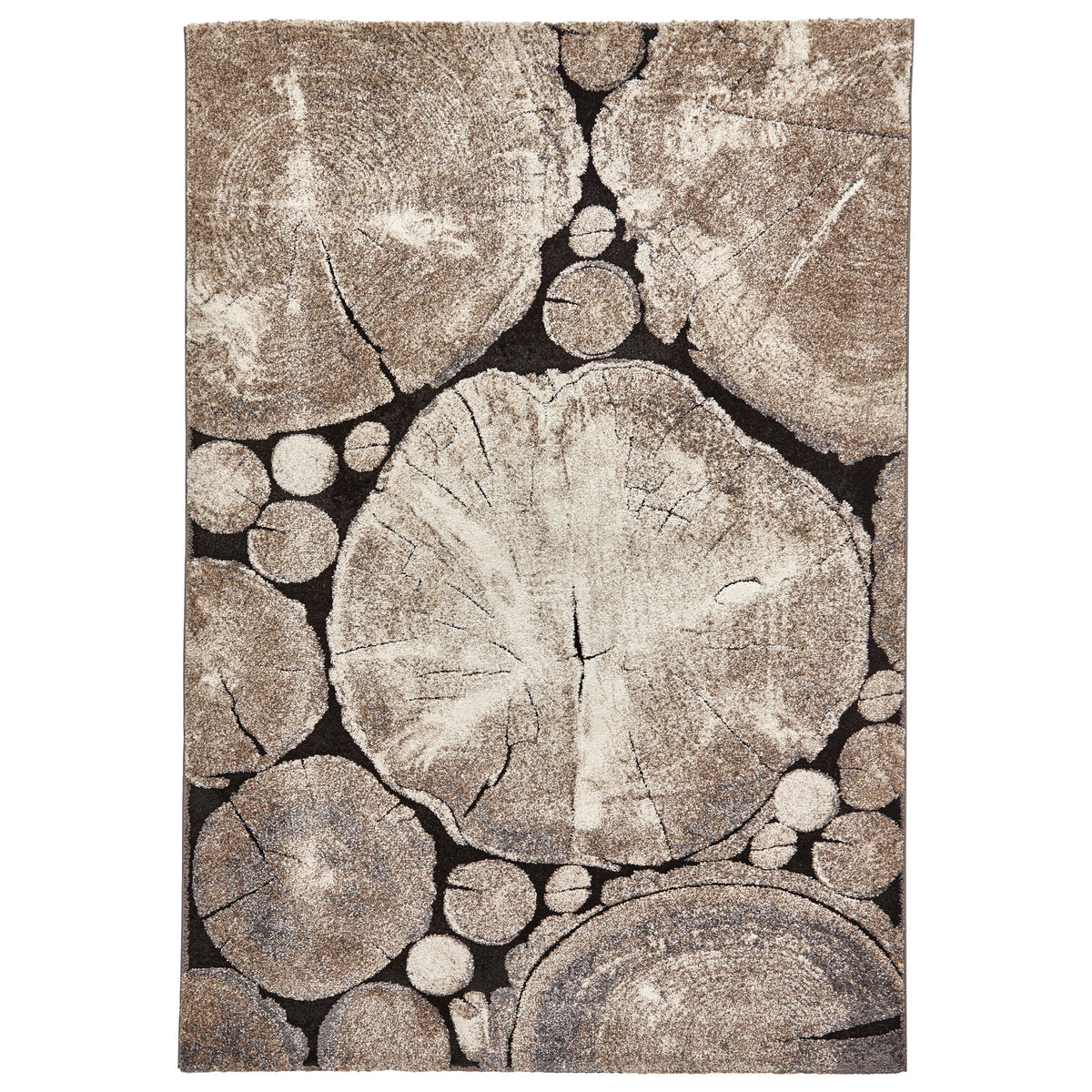 Woodland Tree Trunk Patterned Rug from Roseland Furniture