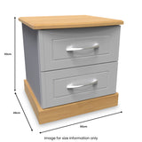 Wickham-2-drawer-bedside-table-in-grey-ash from Roseland Furniture