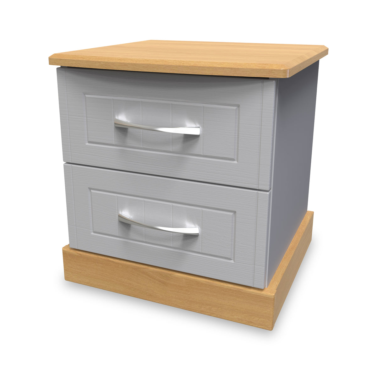 Wickham-2-drawer-bedside-table-in-grey-ash from Roseland Furniture
