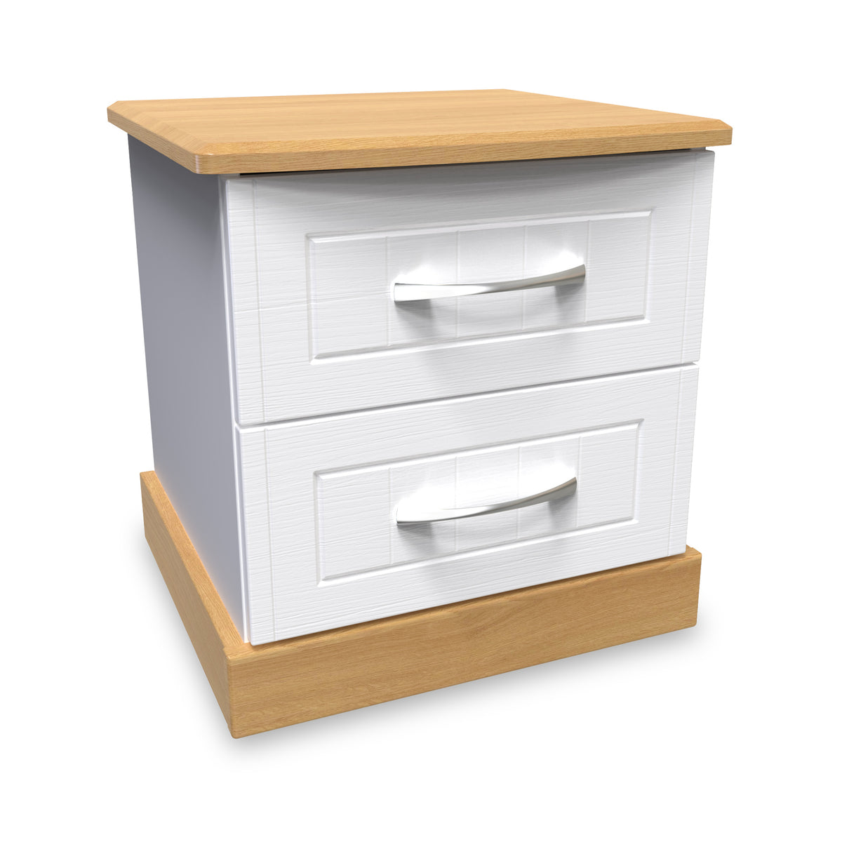 Wickham-2-drawer-bedside-table-in-white-ash from Roseland Furniture