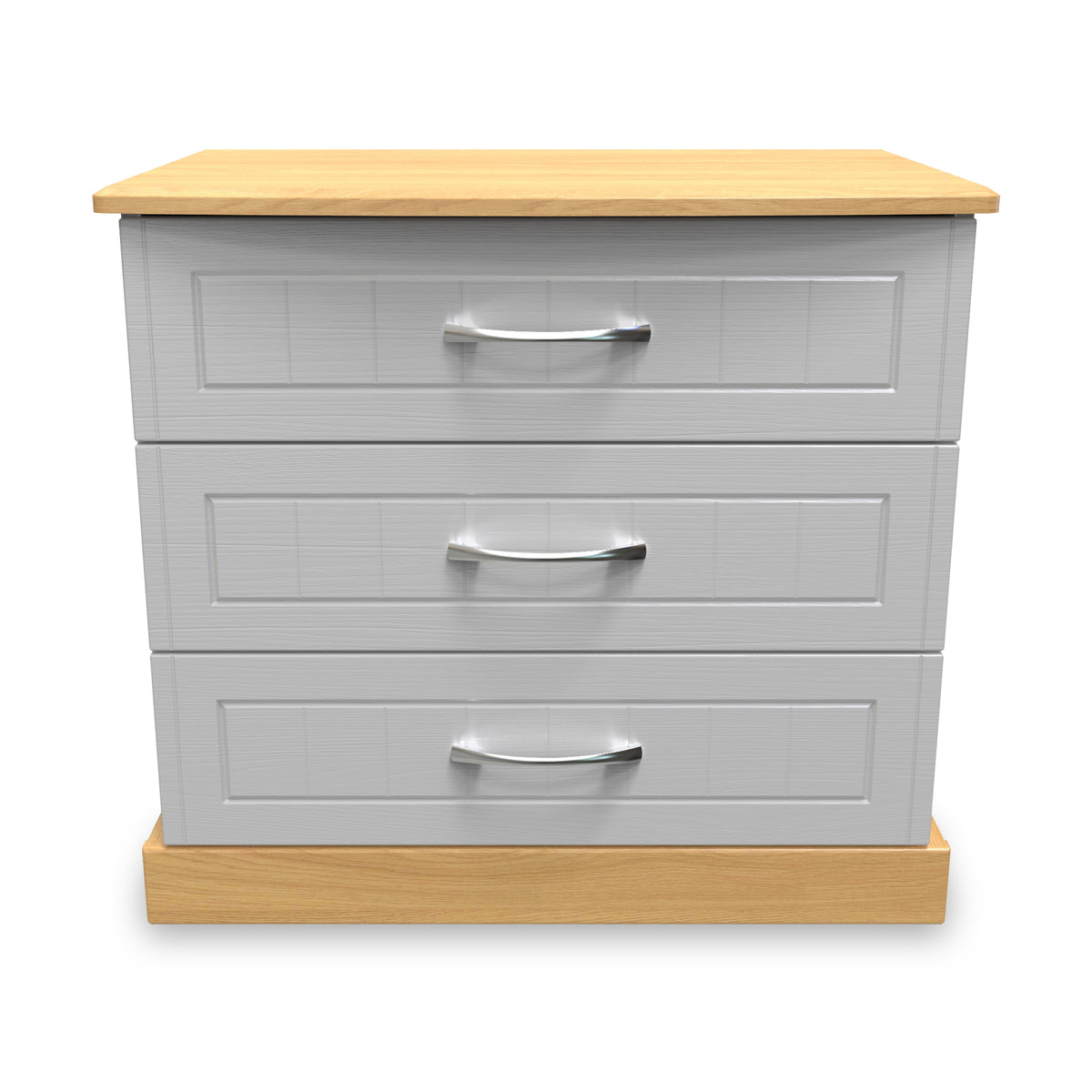 Wickham-3-drawer-chest-in-grey-ash from Roseland Furniture