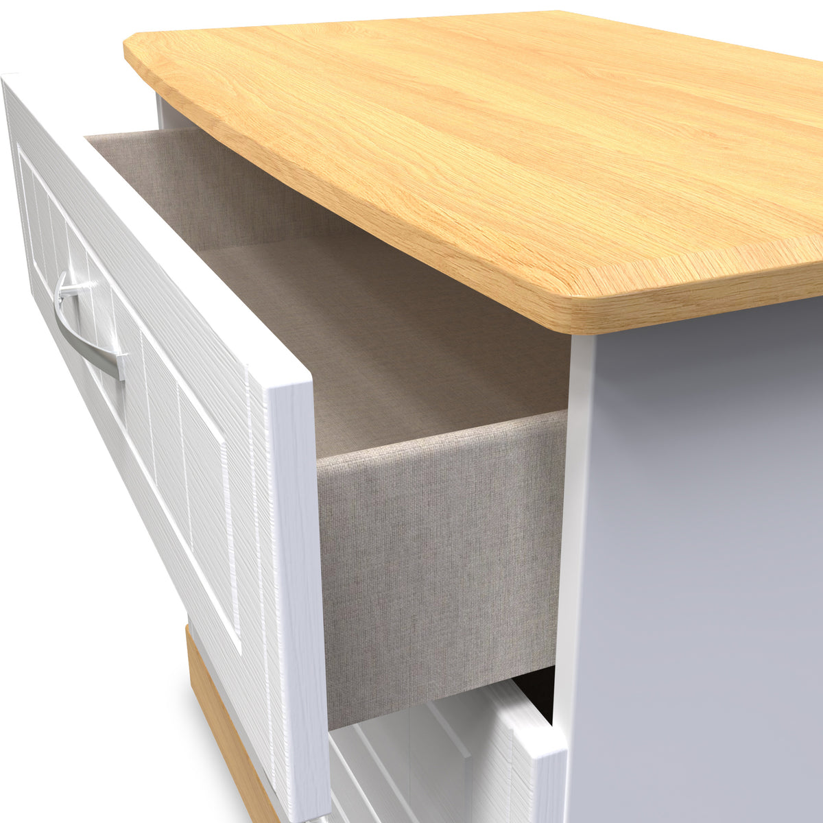 Wickham-3-drawer-chest-in-white-ash from Roseland Furniture