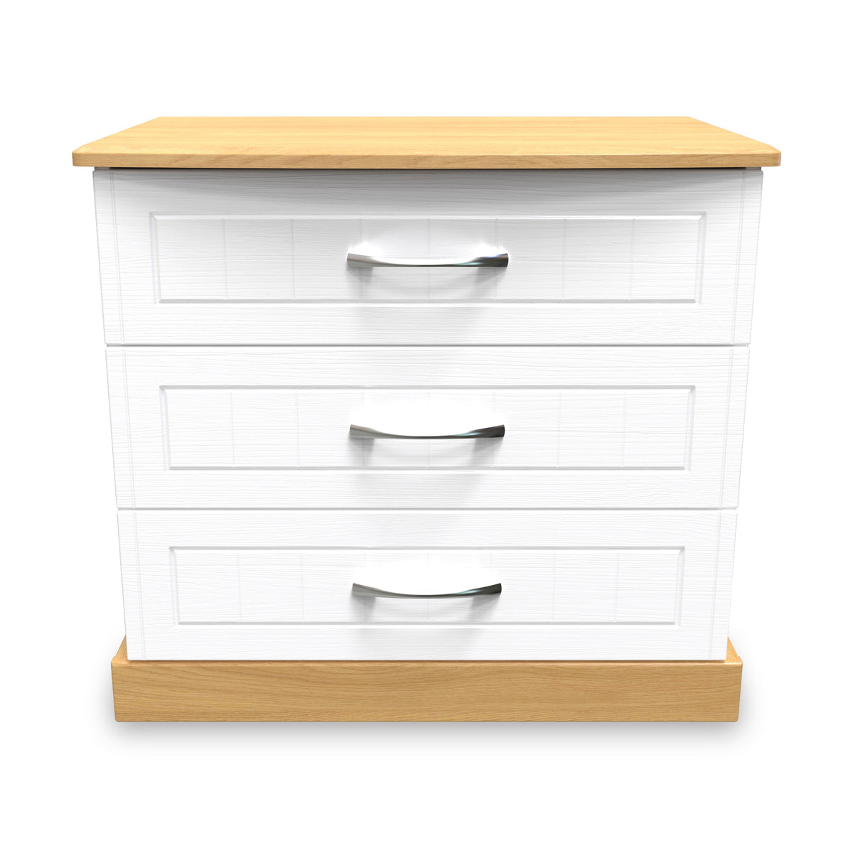 Wickham-3-drawer-chest-in-white-ash from Roseland Furniture
