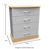 Wickham-4-drawer-chest-in-grey-ash from Roseland Furniture