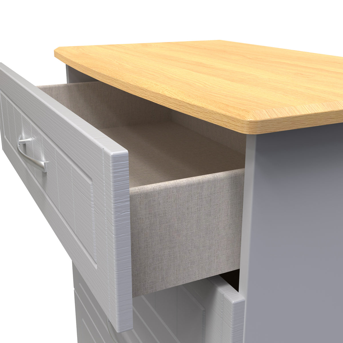 Wickham-4-drawer-chest-in-grey-ash from Roseland Furniture