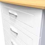 Wickham-4-drawer-chest-in-white-ash Close1 from Roseland Furniture