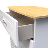 Wickham-4-drawer-chest-in-white-ash Close1 from Roseland Furniture