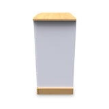 Wickham-4-drawer-chest-in-white-ash Close1 from Roseland Furniture