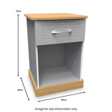 Wickham-open-door-bedside-table-wlock-grey-ash from Roseland Furniture
