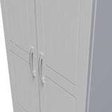 Wickham-tall-2-drawer-wardrobe-in-grey-ash from Roseland Furniture