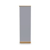 Wickham-tall-2-drawer-wardrobe-in-grey-ash from Roseland Furniture