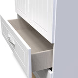 Wickham-tall-2-drawer-wardrobe-in-white-ash from Roseland Furniture
