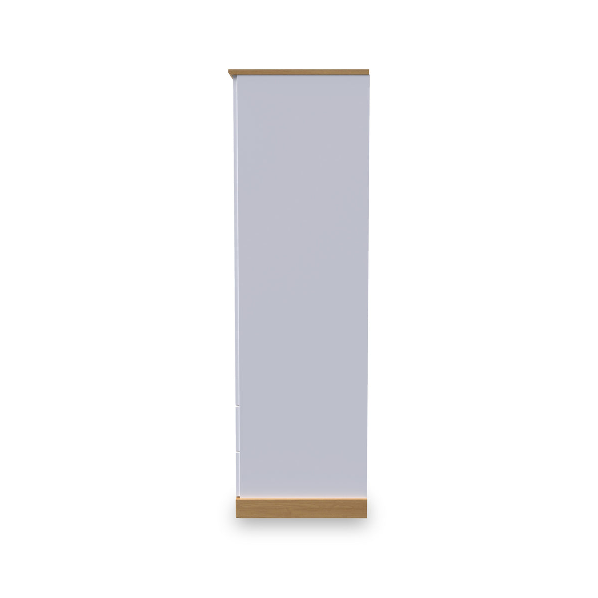 Wickham-tall-2-drawer-wardrobe-in-white-ash from Roseland Furniture