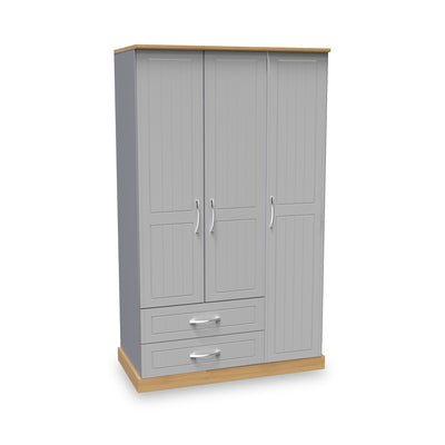 Wickham Tall Triple 2 Drawer Wardrobe
