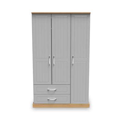 Wickham Tall Triple 2 Drawer Wardrobe