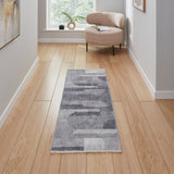 Grey Whitaker Abstract Flatweave Washable Rug from Roseland Furniture