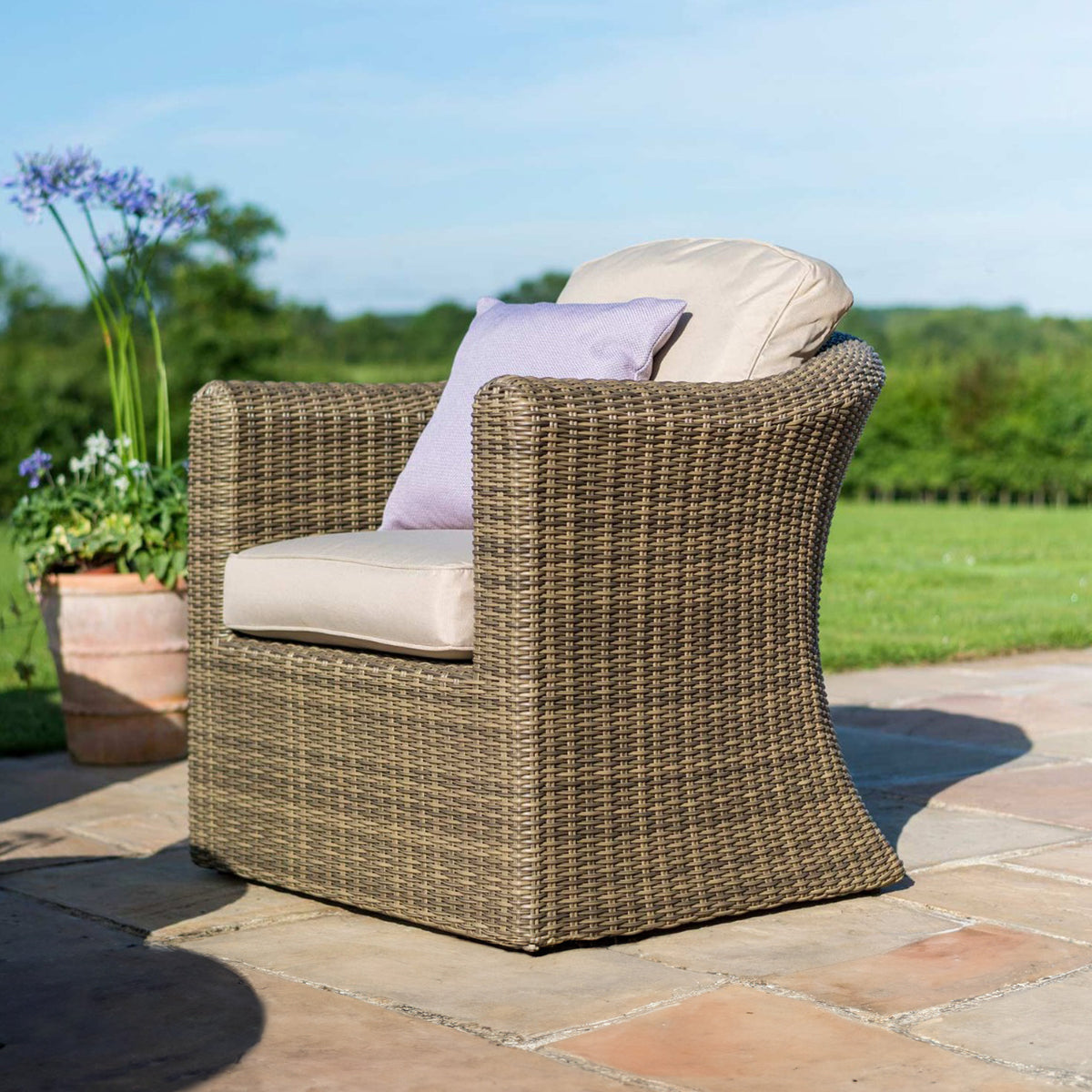 Maze Winchester 2 Seat Outdoor Rattan Sofa Set