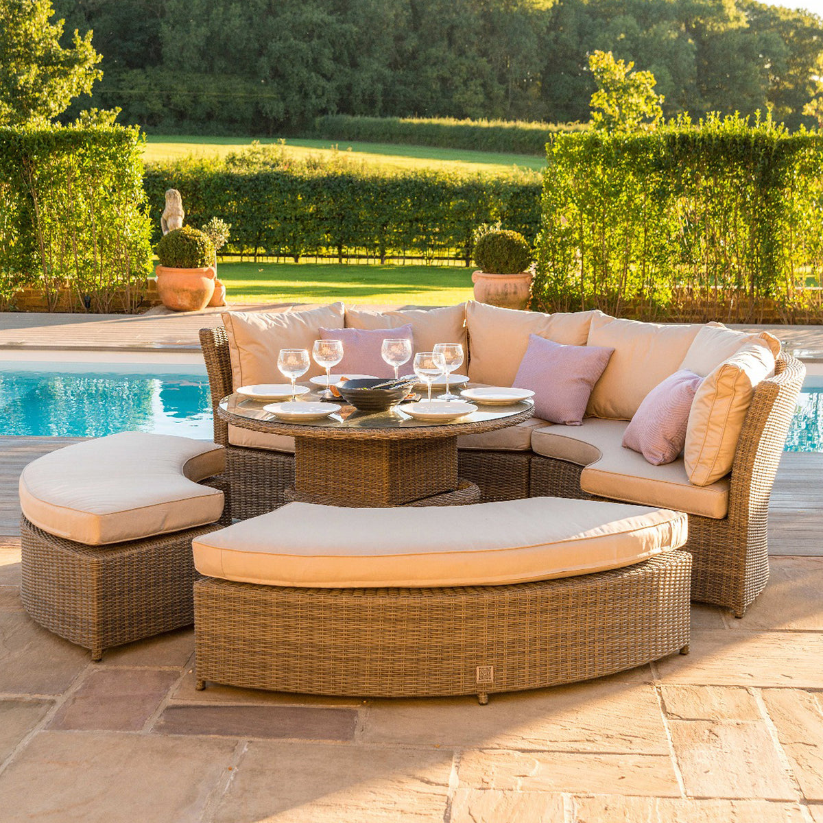 Maze Winchester Outdoor Rattan Lifestyle Sofa Suite from Roseland Furniture
