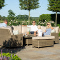 Maze Winchester Royal U-Shaped Rattan Sofa Set with Rising Table from Roseland Furniture