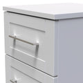 Bellamy Grey Ash 3 Drawer Bedside Table Cabinet