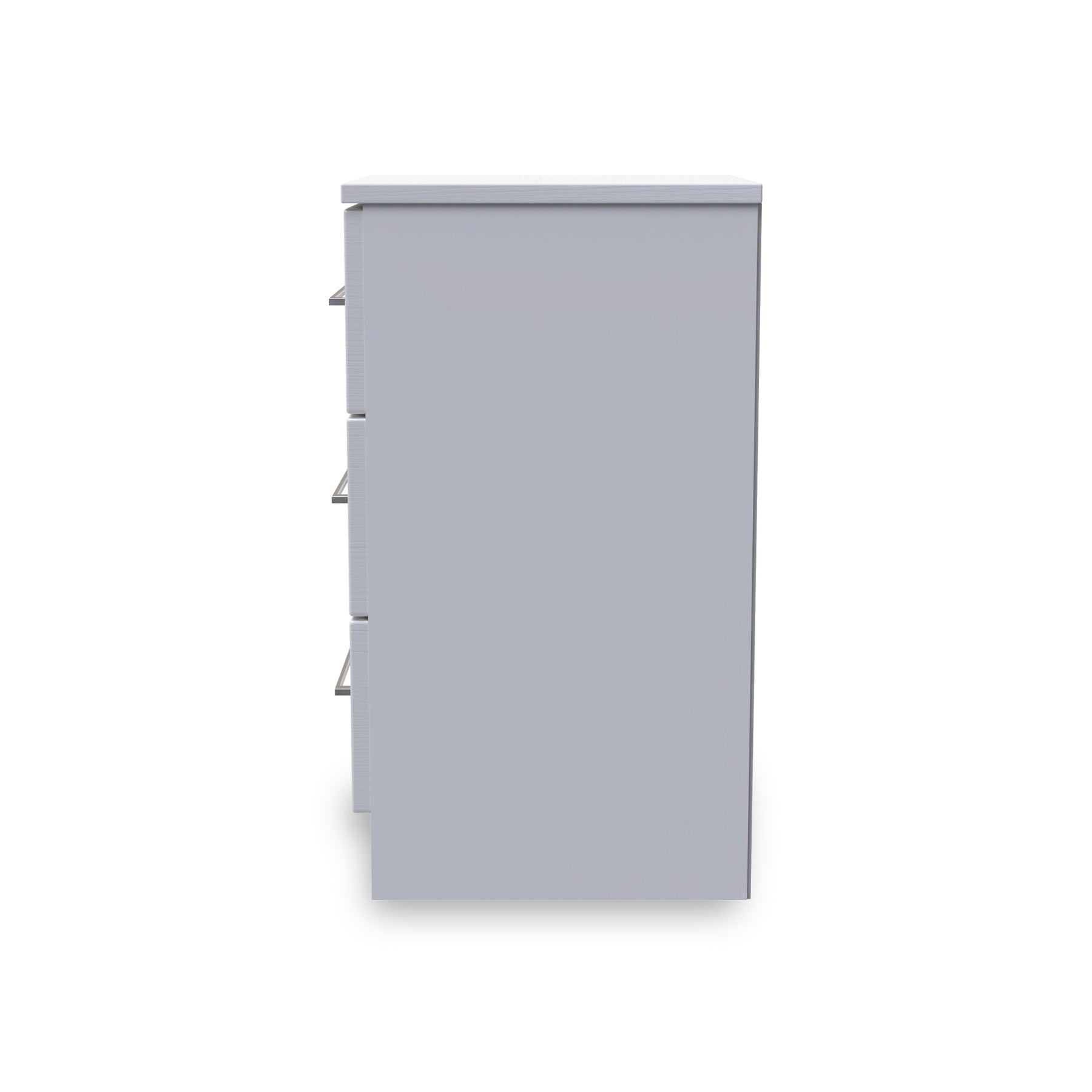 Bellamy Grey Ash 3 Drawer Bedside Table Cabinet