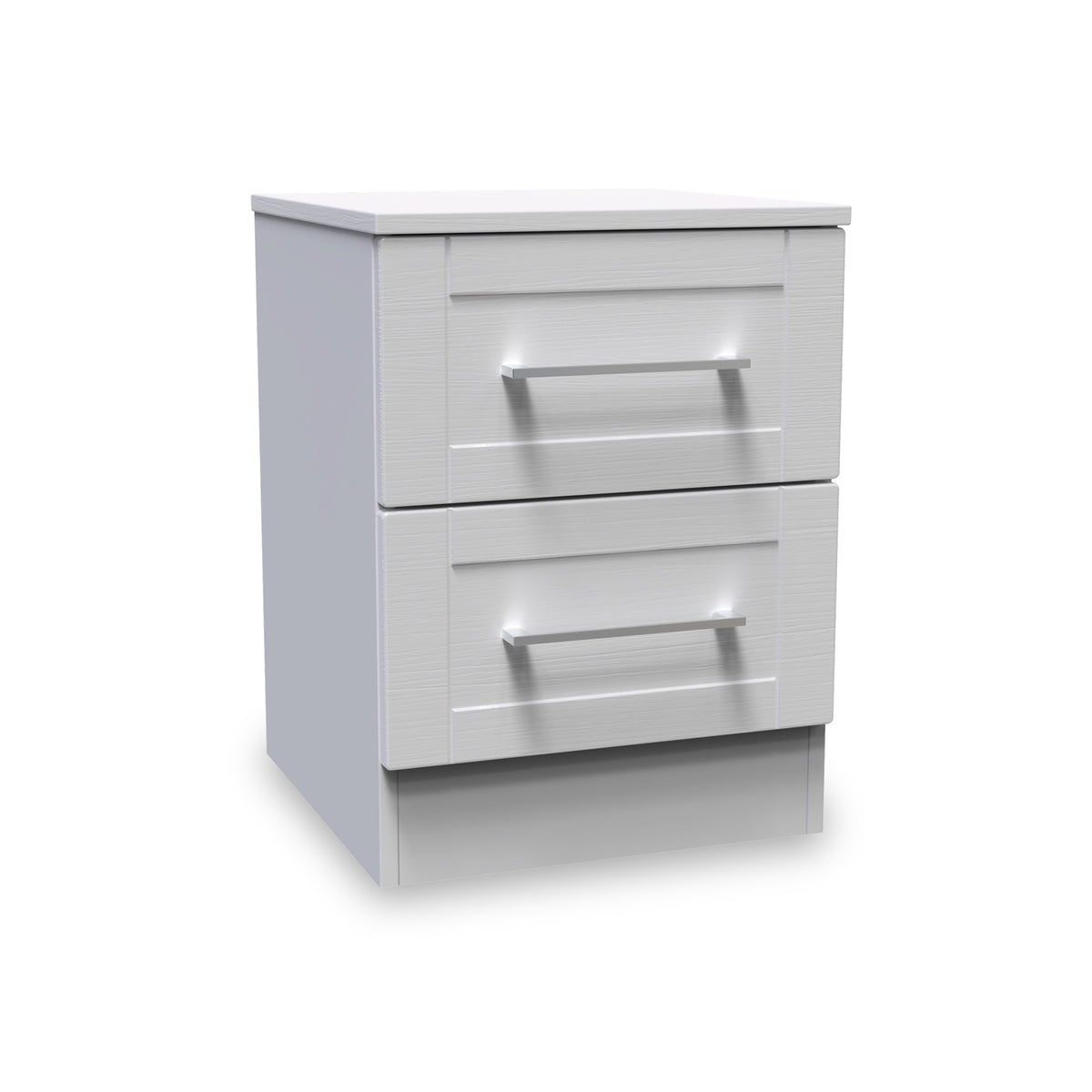 Bellamy Grey 2 Drawer Bedside from Roseland Furniture