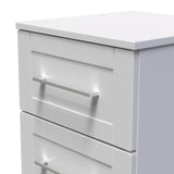 Bellamy Grey Ash 2 Drawer Bedside Table Cabinet from Roseland Furniture