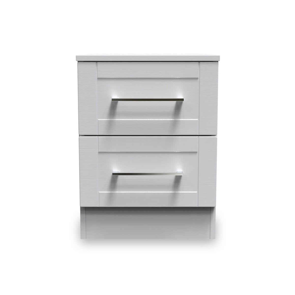 Bellamy Grey 2 Drawer Bedside from Roseland Furniture