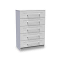 Bellamy Grey Ash 5 Drawer Chest from Roseland Furniture
