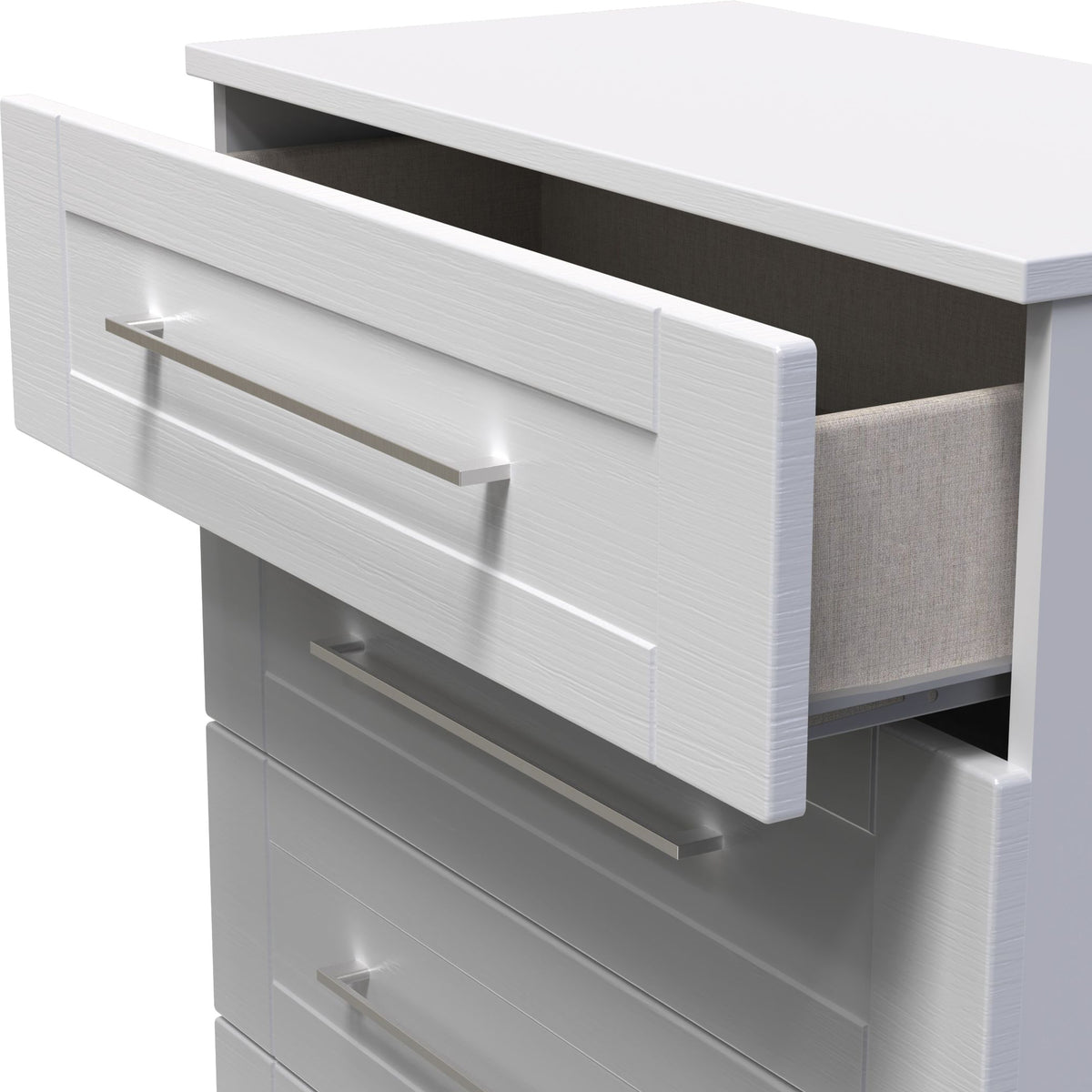 Bellamy Grey Ash 5 Drawer Chest from Roseland Furniture