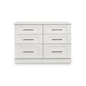 Bellamy White 6 Drawer Wide Chest of Drawers from Roseland Furniture