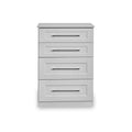 Bellamy Grey 4 Drawer Deep Storage Chest for Bedroom from Roseland