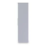 Bellamy Grey Ash Tall 4 Door 2 Central Mirrored Wardrobe from Roseland Furniture