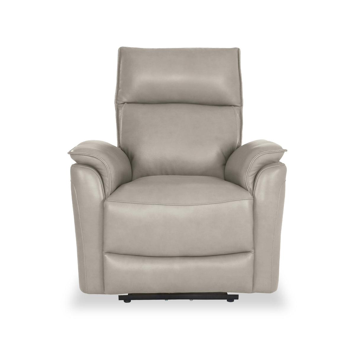 Enys Frost Grey Electric Leather Recliner Armchair