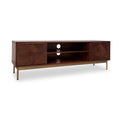 Beau Grooved Mango Wood Large TV Unit from Roseland Furniture