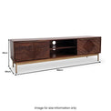 Beau Grooved Mango Wood Corner TV Unit